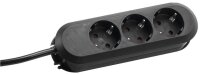 BACHMANN SMART 3-fach Steckdosenleiste 1,5 m schwarz