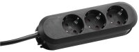 BACHMANN SMART 3-fach Steckdosenleiste 1,5 m schwarz