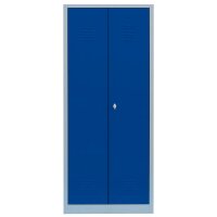 LÜLLMANN Spind enzianblau, lichtgrau 515421, 1 Schließfach 80,0 x 50,0 x 180,0 cm