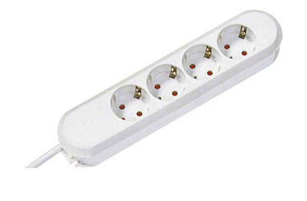 BACHMANN SMART 4-fach Steckdosenleiste 1,5 m weiß
