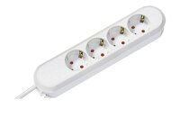 BACHMANN SMART 4-fach Steckdosenleiste 1,5 m weiß