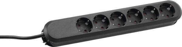 BACHMANN SMART 6-fach Steckdosenleiste 3,0 m schwarz