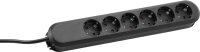BACHMANN SMART 6-fach Steckdosenleiste 1,5 m schwarz