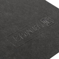 BRUNNEN Notizbuch FACT!plus DIN A6 liniert, schwarz Softcover 192 Seiten, 1 Block