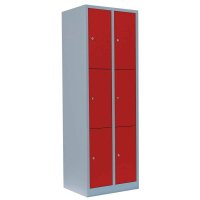 LÜLLMANN Schließfachschrank feuerrot,...