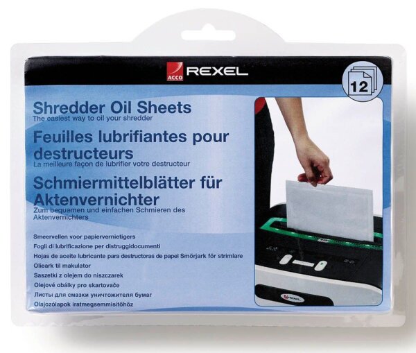 Rexel Aktenvernichter-Ölblätter