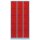 LÜLLMANN Schließfachschrank feuerrot, lichtgrau 520534, 15 Schließfächer 88,5 x 50,0 x 180,0 cm