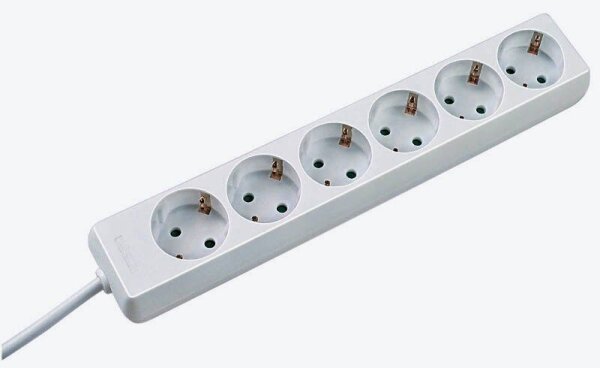 BACHMANN SELLY 6-fach Steckdosenleiste 1,5 m weiß