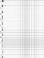 BRUNNEN Collegeblock Student DUO Lineatur 27 und 28 liniert und kariert DIN A4 Innen- und Außenrand, 1 Block