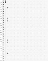 BRUNNEN Collegeblock Student Premium Kleinformat punktraster DIN A5 ohne Rand, 1 Block