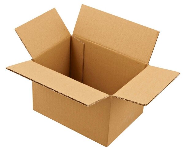 Nestler Wellpapp-Faltkartons 1-wellig braun 21,0 x 15,0 x 13,7 cm Außenmaß, 20 St.