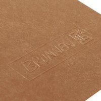 BRUNNEN Notizbuch FACT!plus DIN A4 kariert, hellbraun Softcover 192 Seiten, 1 Block