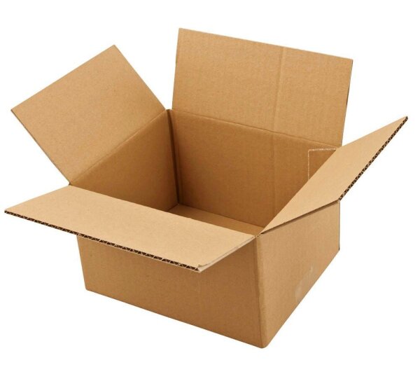 Nestler Wellpapp-Faltkartons 1-wellig braun 22,0 x 19,0 x 13,7 cm Außenmaß, 20 St.