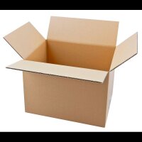 Nestler Wellpapp-Faltkartons 1-wellig braun 31,5 x 22,5 x...