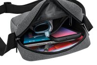 WEDO Umhängetasche Little Messenger Bag COLLEGE Kunstfaser grau 59350512