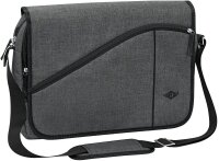 WEDO Laptoptasche Messenger Bag COLLEGE Kunstfaser grau...