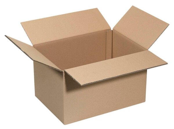Nestler Wellpapp-Faltkartons 2-wellig braun 44,3 x 32,3 x 27,8 cm Außenmaß, 20 St.