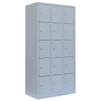 LÜLLMANN Schließfachschrank lichtgrau 520530,...