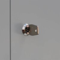 LÜLLMANN Schließfachschrank anthrazit, lichtgrau 523318, 3 Schließfächer 41,5 x 50,0 x 180,0 cm