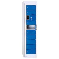 LÜLLMANN Schließfachschrank enzianblau,...