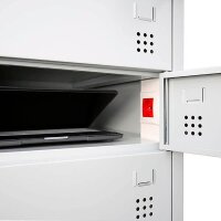 LÜLLMANN Schließfachschrank mit Ladefunktion...