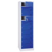 LÜLLMANN Schließfachschrank enzianblau,...