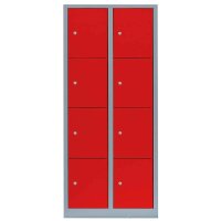 LÜLLMANN Schließfachschrank feuerrot,...
