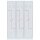 LÜLLMANN Z-Spind signalweiß 525127, 6 Schließfächer 118,5 x 50,0 x 180,0 cm