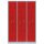 LÜLLMANN Z-Spind feuerrot, lichtgrau 525124, 6 Schließfächer 118,5 x 50,0 x 180,0 cm