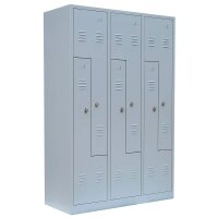LÜLLMANN Z-Spind lichtgrau 525120, 6 Schließfächer 118,5 x 50,0 x 180,0 cm