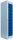LÜLLMANN Schließfachschrank enzianblau, lichtgrau 526411, 10 Schließfächer 40,0 x 50,0 x 180,0 cm