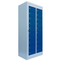 LÜLLMANN Schließfachschrank enzianblau,...