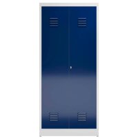 ClassiX Spind enzianblau, lichtgrau X-515711, 1 Schließfach 80,0 x 50,0 x 180,0 cm