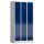 ClassiX Spind enzianblau, lichtgrau X-510131, 3 Schließfächer 87,0 x 50,0 x 180,0 cm