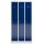 ClassiX Spind enzianblau, lichtgrau X-510131, 3 Schließfächer 87,0 x 50,0 x 180,0 cm
