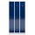 ClassiX Spind enzianblau, lichtgrau X-510131, 3 Schließfächer 87,0 x 50,0 x 180,0 cm