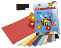 folia Moosgummi schwarz 10 Bogen