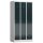 ClassiX Spind anthrazit, lichtgrau X-510138, 3 Schließfächer 87,0 x 50,0 x 180,0 cm