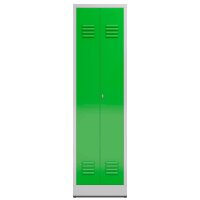 ClassiX Spind gelbgrün, lichtgrau X-510405, 1 Schließfach 50,0 x 50,0 x 180,0 cm