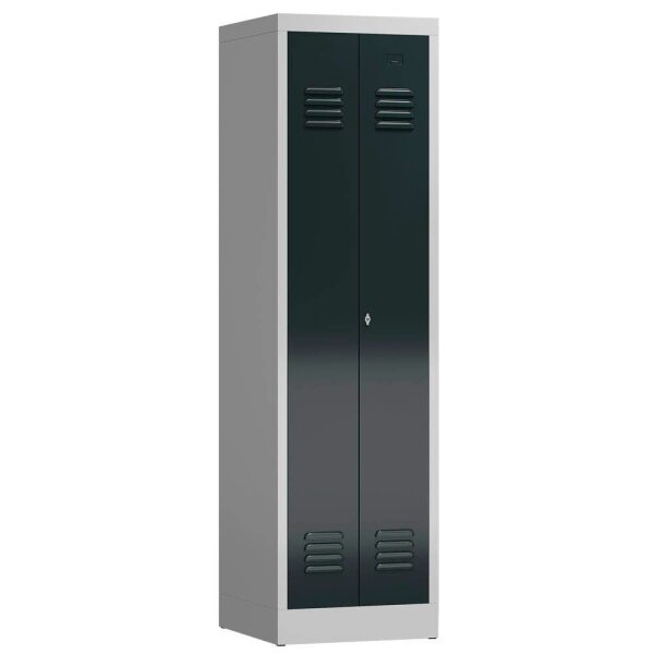ClassiX Spind anthrazit, lichtgrau X-510408, 1 Schließfach 50,0 x 50,0 x 180,0 cm