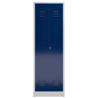 ClassiX Spind enzianblau, lichtgrau X-510711, 1 Schließfach 59,0 x 50,0 x 180,0 cm