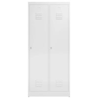 ClassiX Spind signalweiß X-515127, 2 Schließfächer 80,0 x 50,0 x 180,0 cm