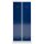 ClassiX Spind enzianblau, lichtgrau X-515121, 2 Schließfächer 80,0 x 50,0 x 180,0 cm