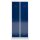 ClassiX Spind enzianblau, lichtgrau X-515121, 2 Schließfächer 80,0 x 50,0 x 180,0 cm