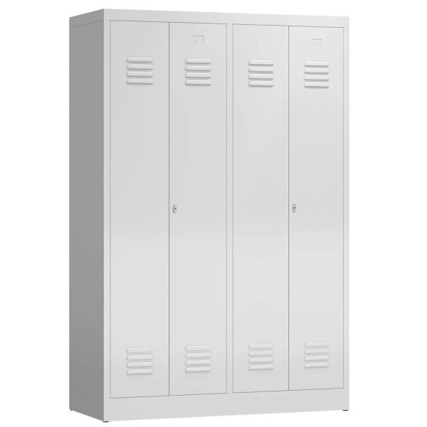 ClassiX Spind lichtgrau X-510440, 2 Schließfächer 118,5 x 50,0 x 180,0 cm