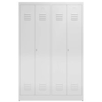 ClassiX Spind lichtgrau X-510440, 2 Schließfächer 118,5 x 50,0 x 180,0 cm