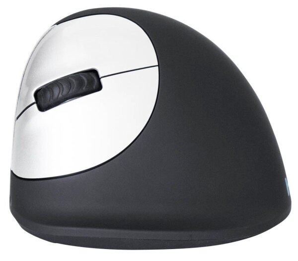 r-go HE Ergo Vertical Mouse Größe M links Maus ergonomisch kabellos schwarz, silber