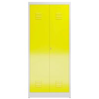 ClassiX Spind lichtgrau, zinkgelb X-515426, 1 Schließfach 80,0 x 50,0 x 180,0 cm