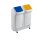 DURABLE Transportroller Durabin Square Trolley Duo 40 weiß 27,5 x 67,0 x 13,0 cm bis 80,0 kg