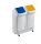 DURABLE Transportroller Durabin Square Trolley Duo 40 weiß 27,5 x 67,0 x 13,0 cm bis 80,0 kg